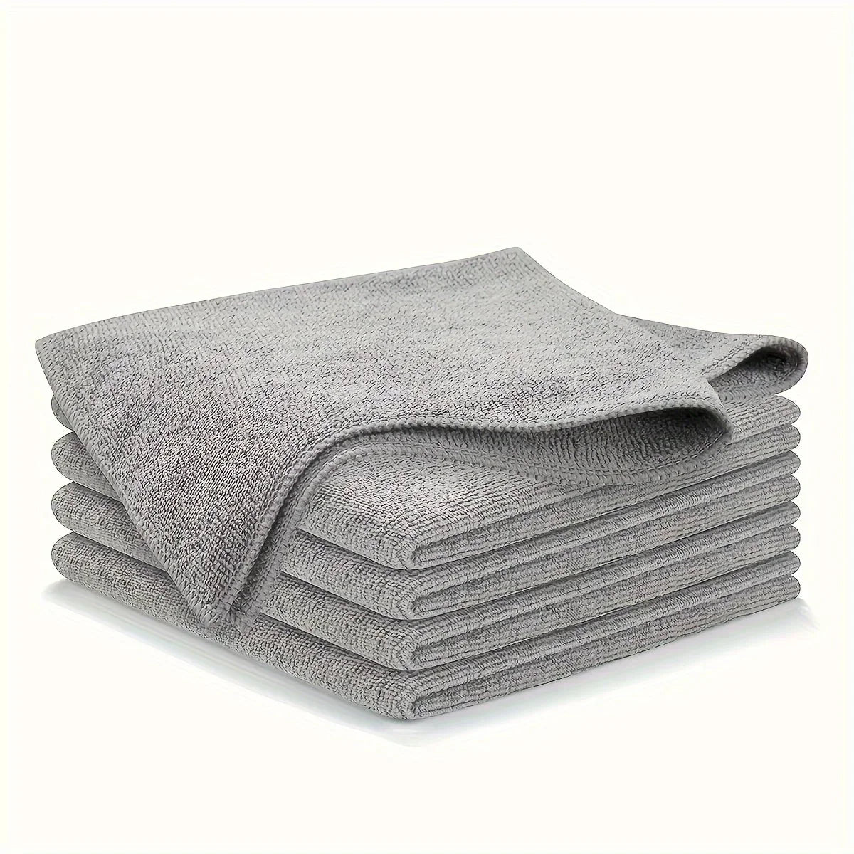 5/10/20PCS Kitchen Towels – Ultra-Fine Fiber Cleaning Cloth Set, Absorbent, Soft, and Stain-Removing Light Gray Towels