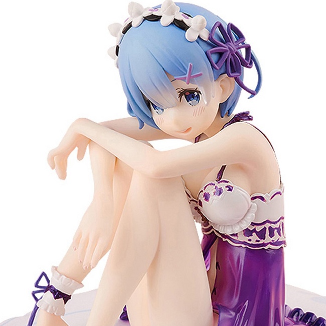 Re:Zero Rem Birthday Purple Lingerie Version 1:7 Statue - Collectors World Toys Hover Image