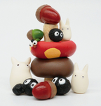 My Neighbor Totoro Nosechara Stacking Figure Set - Collectors World Toys