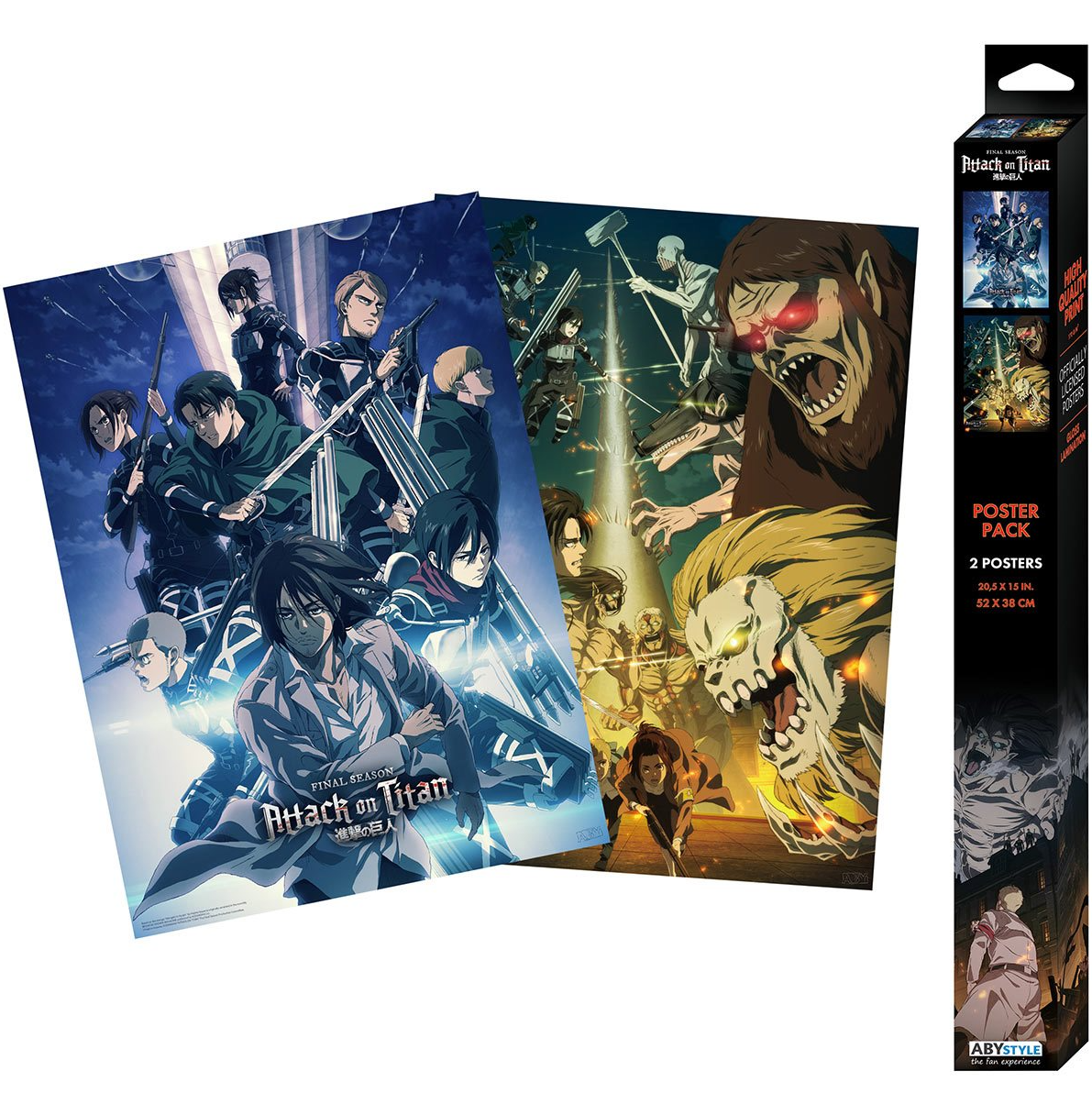 Attack on Titan Series 2 Boxed Poster Set Main image