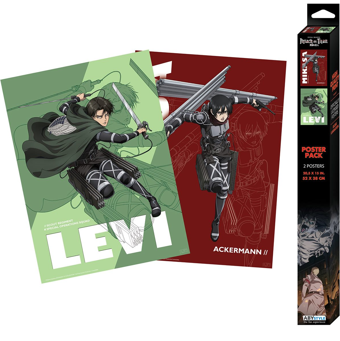 Attack on Titan Series 1 Boxed Poster Set Main image