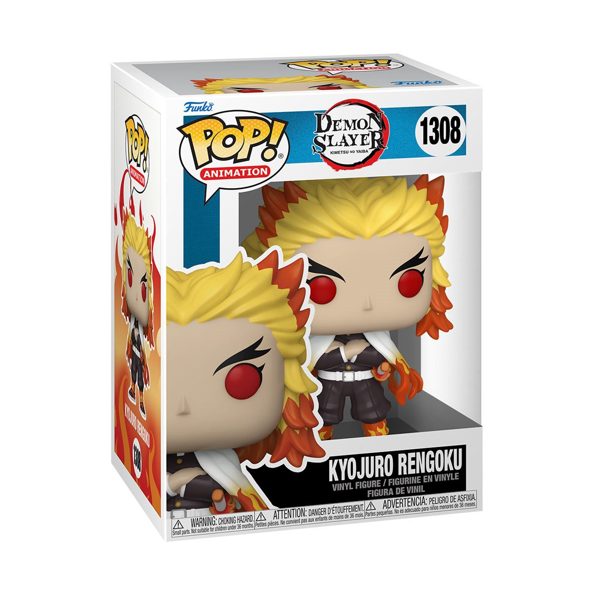 Demon Slayer: Kimetsu no Yaiba Kyojuro Rengoku Funko Pop! Vinyl Figure #1308 Secondary image
