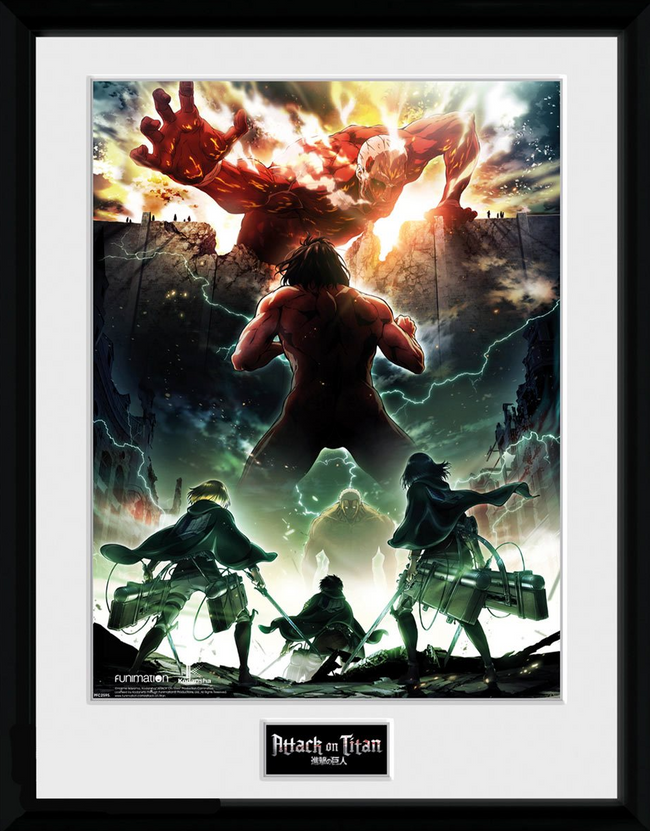 Attack on Titan Key Art Framed Poster - Collectors World Toys Hover Image