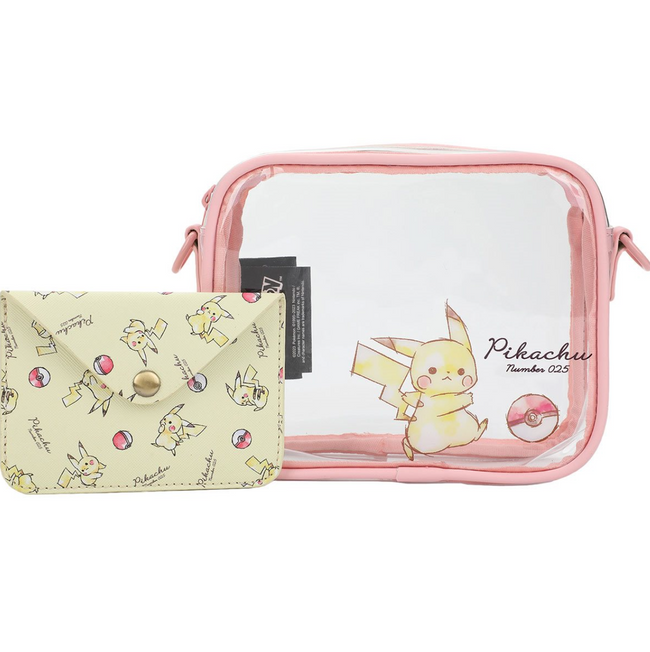 Pokémon Pikachu Number 025 Clear Crossbody Bag and Wallet - Collectors World Toys Hover Image