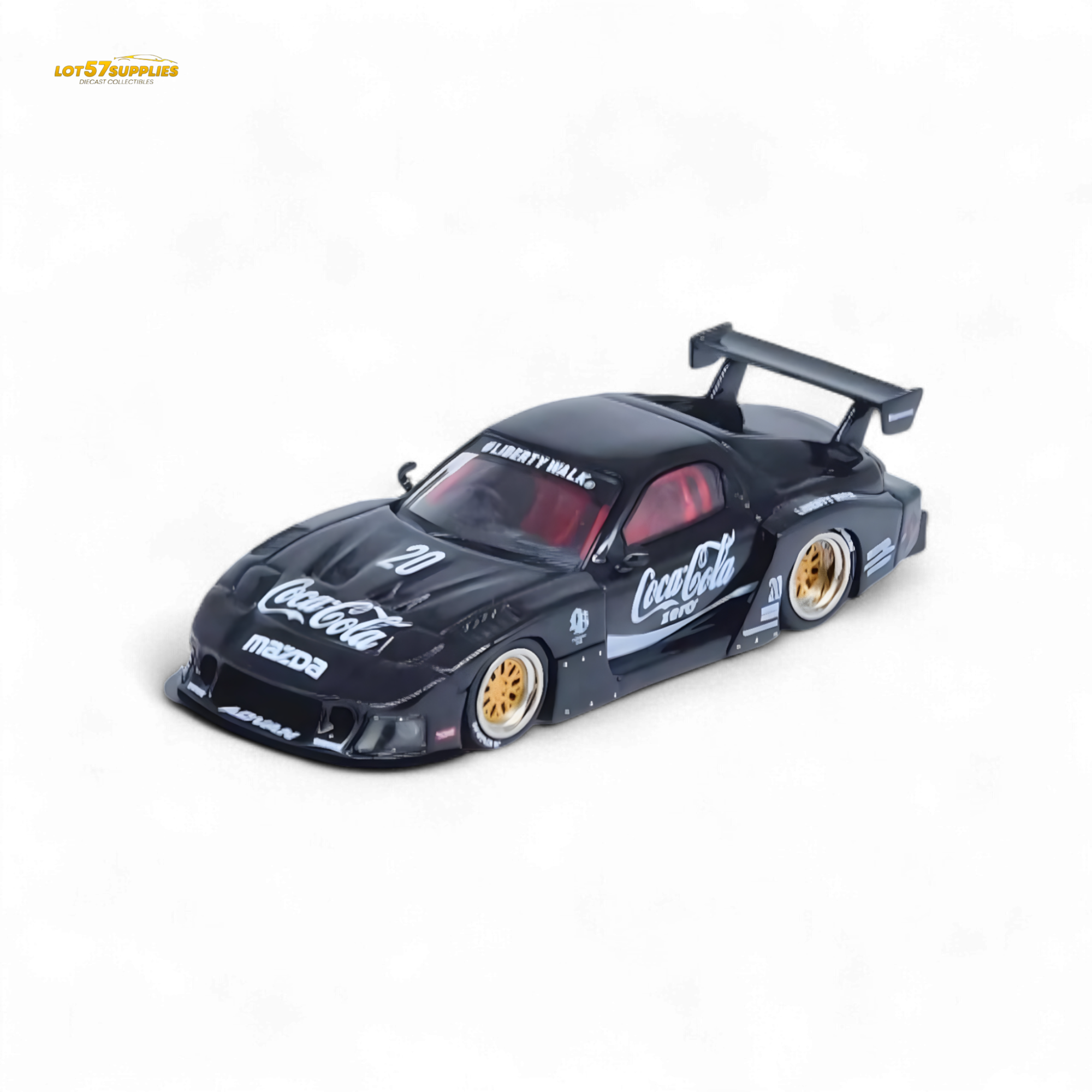 Inno64 Mazda RX-7 LBWK in Black 1:64 IN64-LBWK-RX7-01 Main image