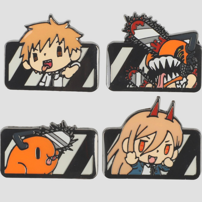 Chainsaw Man Chibi Lapel Pins - Collectors World Toys Hover Image