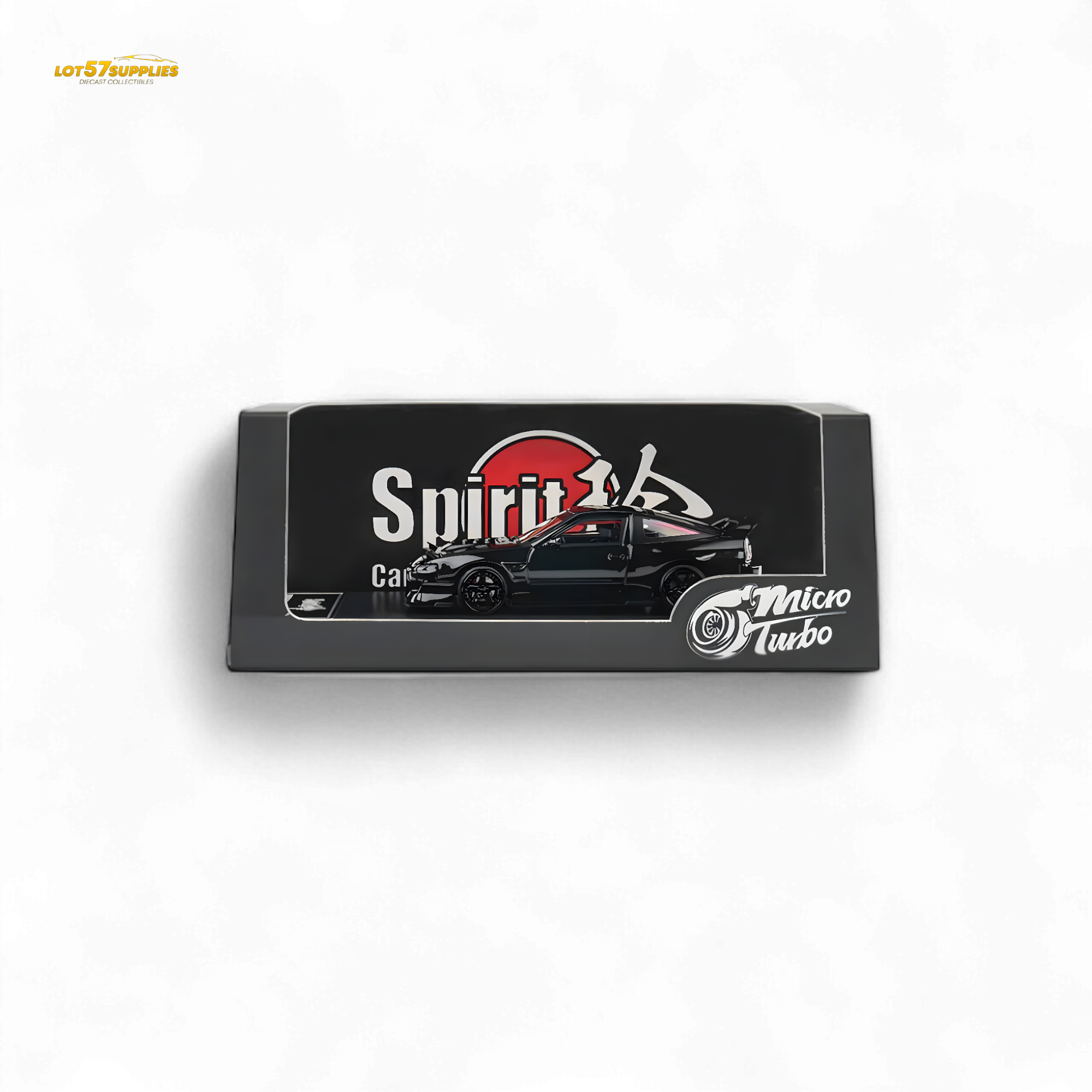 MicroTurbo Custom 180SX Type X Metallic Black MIYABI 1:64 - Collectors World Toys