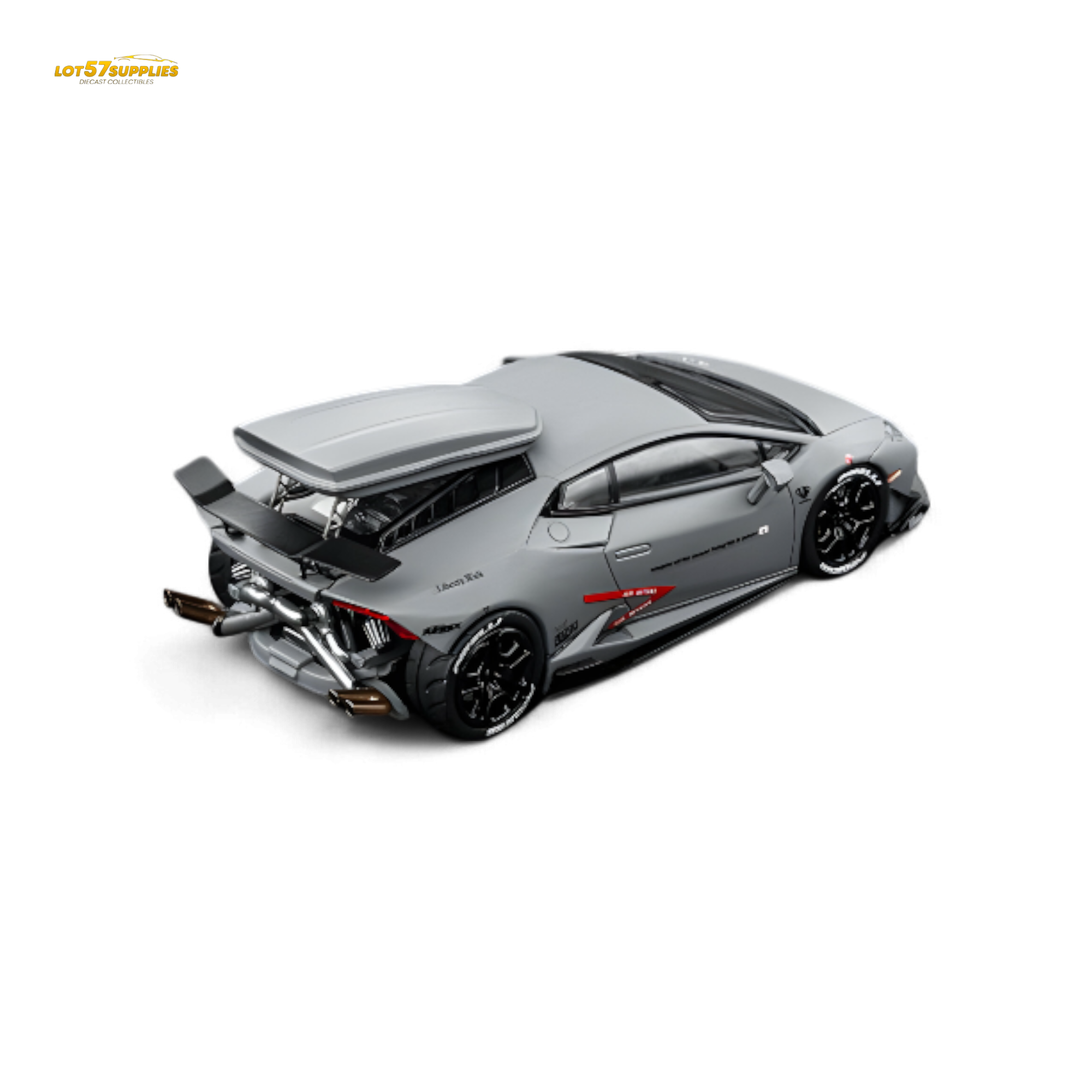 FindClassically Lamborghini Cartelfunds LP610-4 Twin Turbo - Gray 1:64 - Collectors World Toys