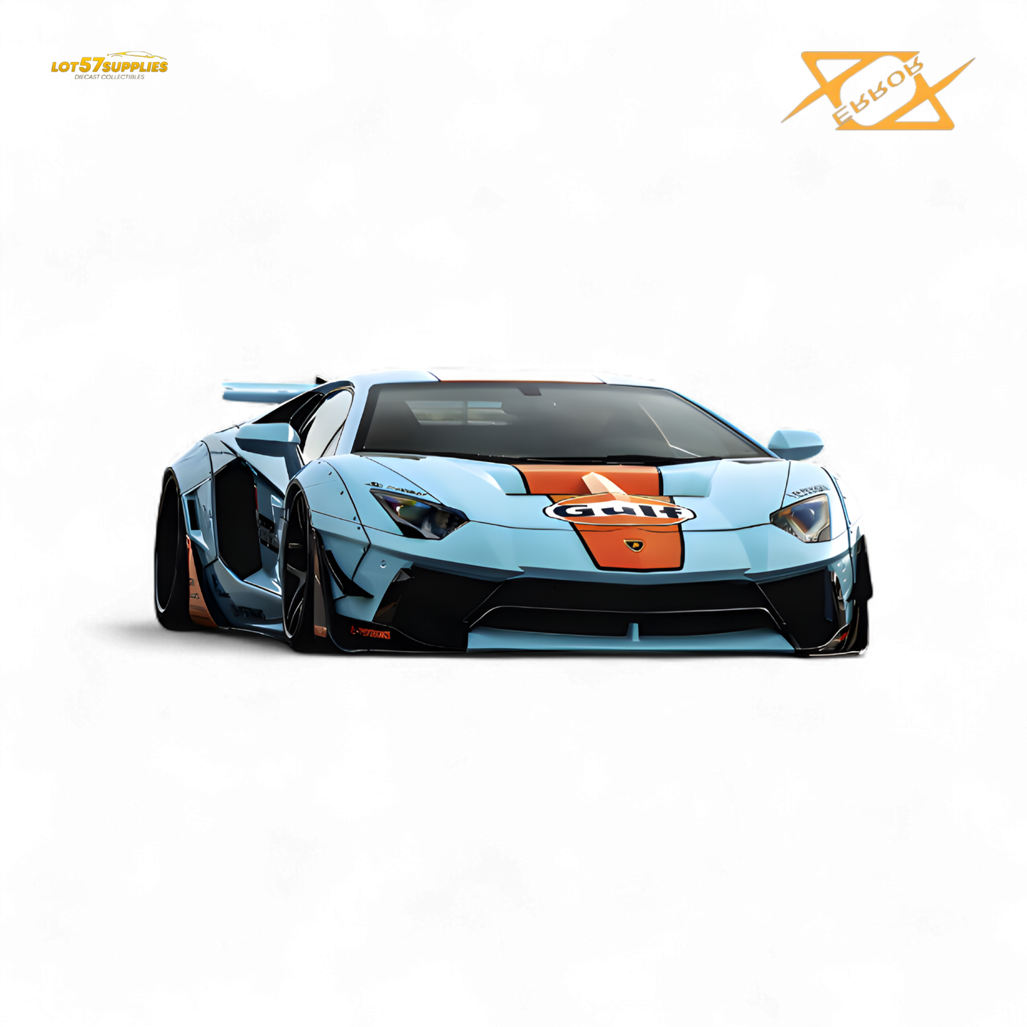 (Pre-Order) 404error LBWK Aventador 2.0 - Gulf 1:64