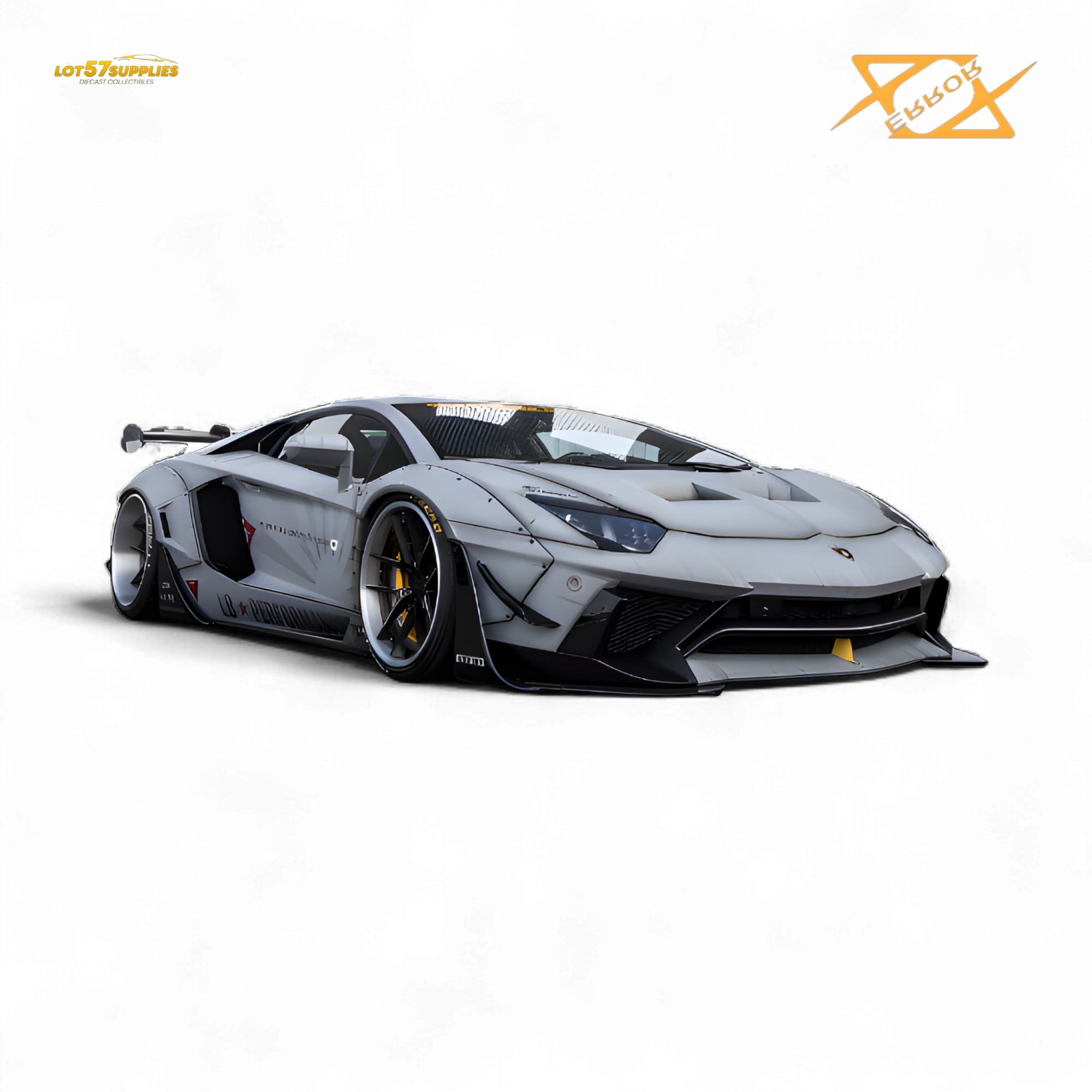(Pre-Order) 404error LBWK Aventador 2.0 - Fighter Gray 1:64 Main image
