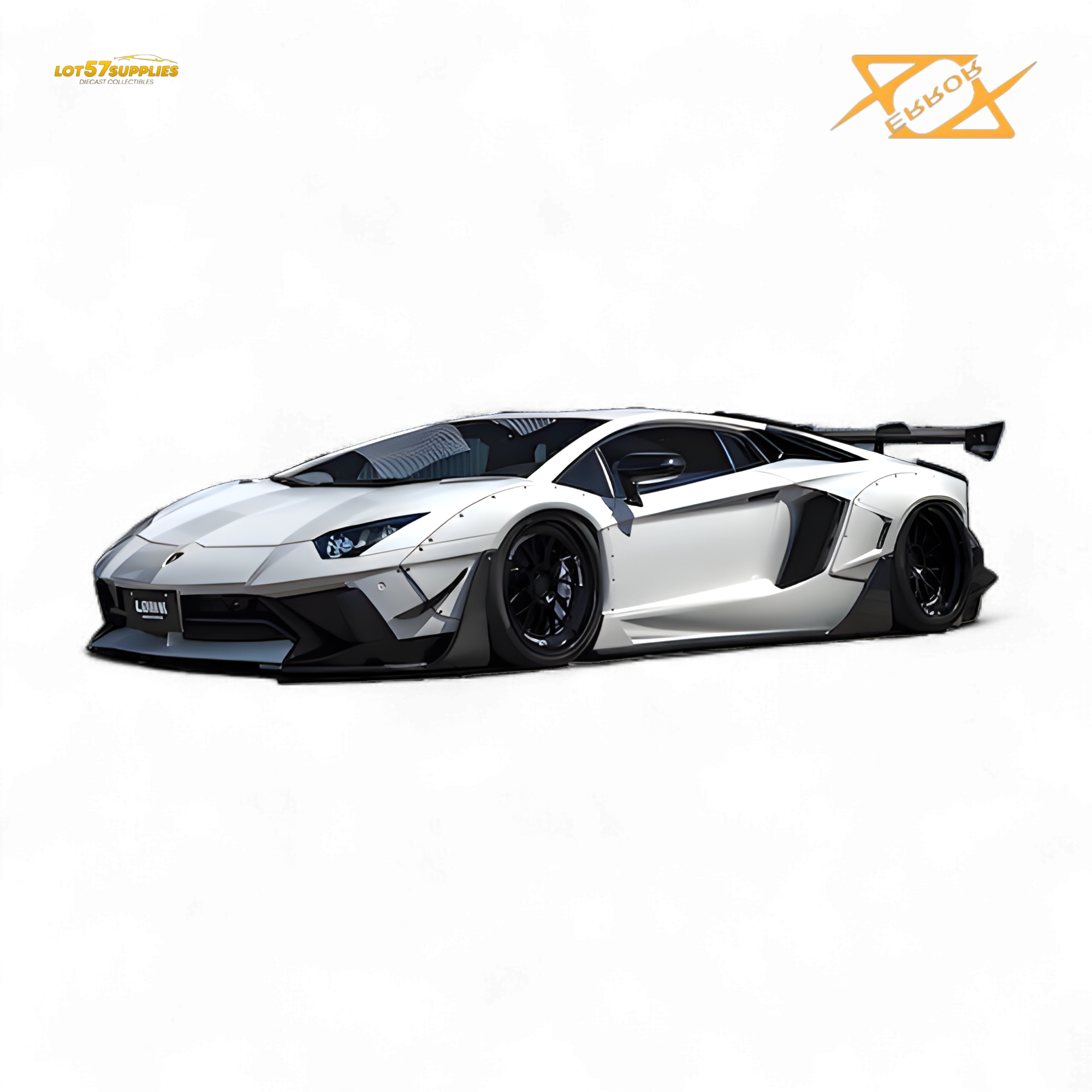 (Pre-Order) 404error LBWK Aventador 2.0 - White 1:64 Main image