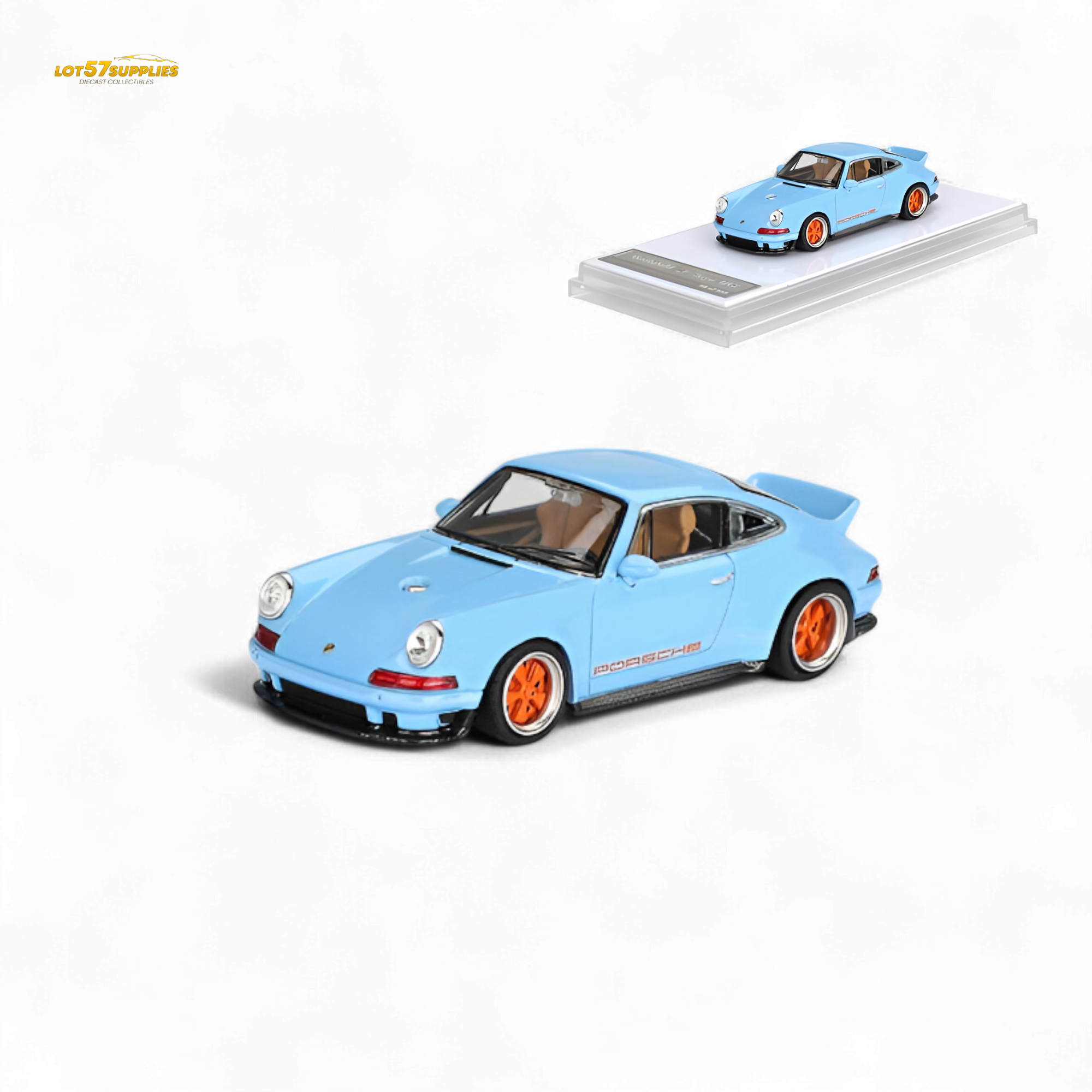 (Pre-Order) Zincit Model Porsche 911 Singer DLS - Gulf Blue 1:64