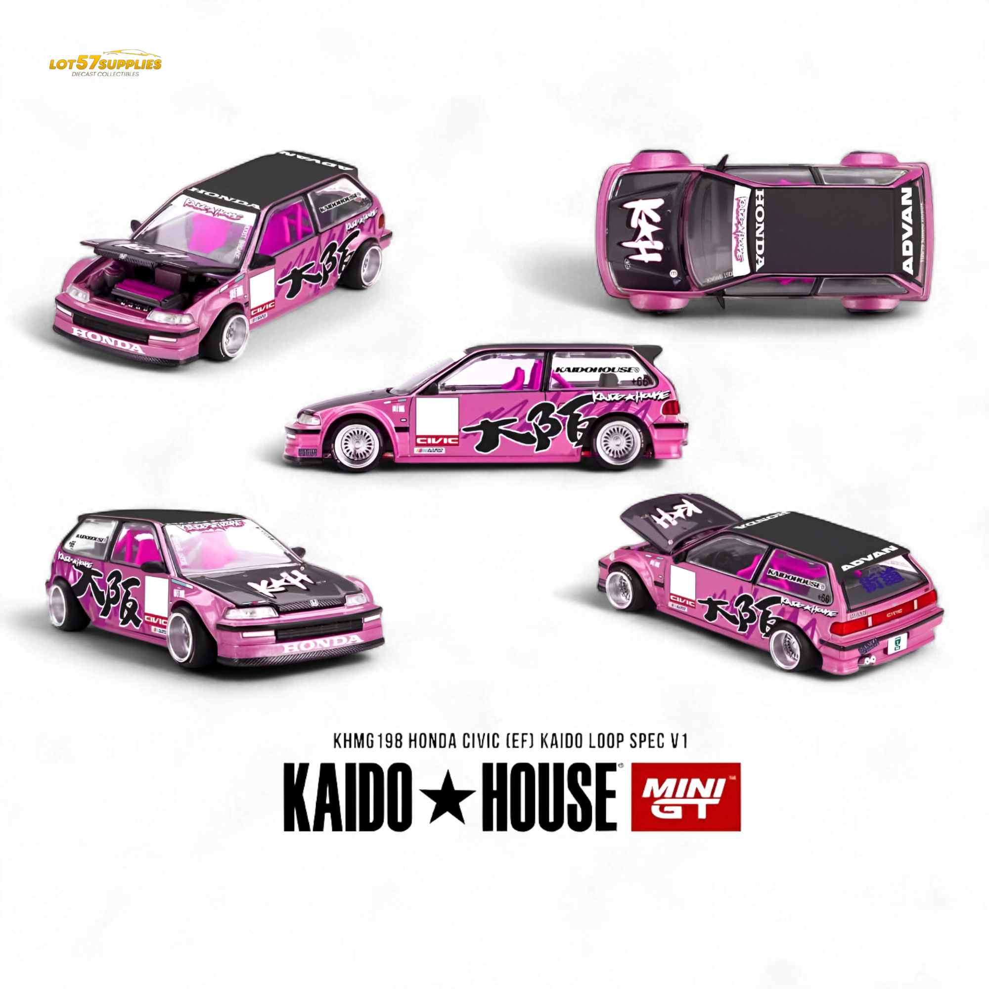 (Pre-Order) Kaido House Honda Civic (EF) Kaido Loop Spec V1 - 1:64 Main image
