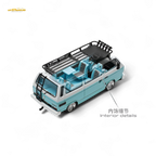 Mortal VW T3 Lowrider Van - Tiff Blue + White Double Color 1:64