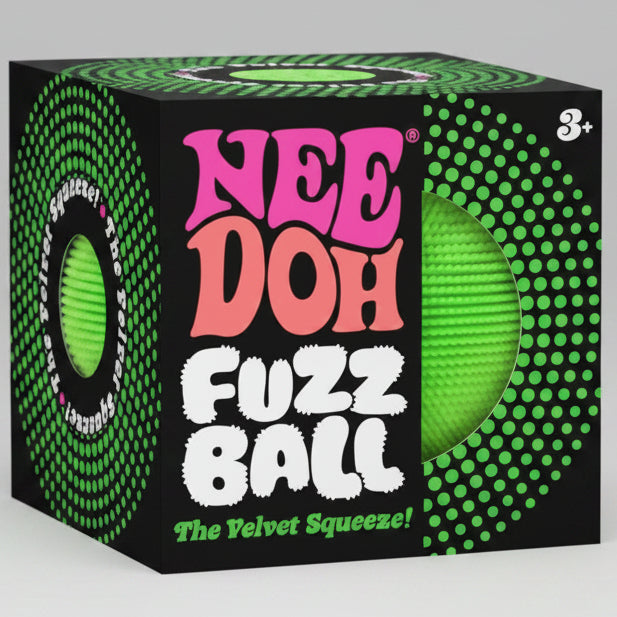 Schylling Nee-Doh Fuzz Ball The Velvet Squeeze: Green Fuzz Ball Main image