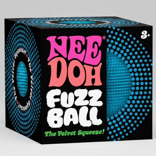 Schylling Nee-Doh Fuzz Ball The Velvet Squeeze: Blue Fuzz Ball Main image