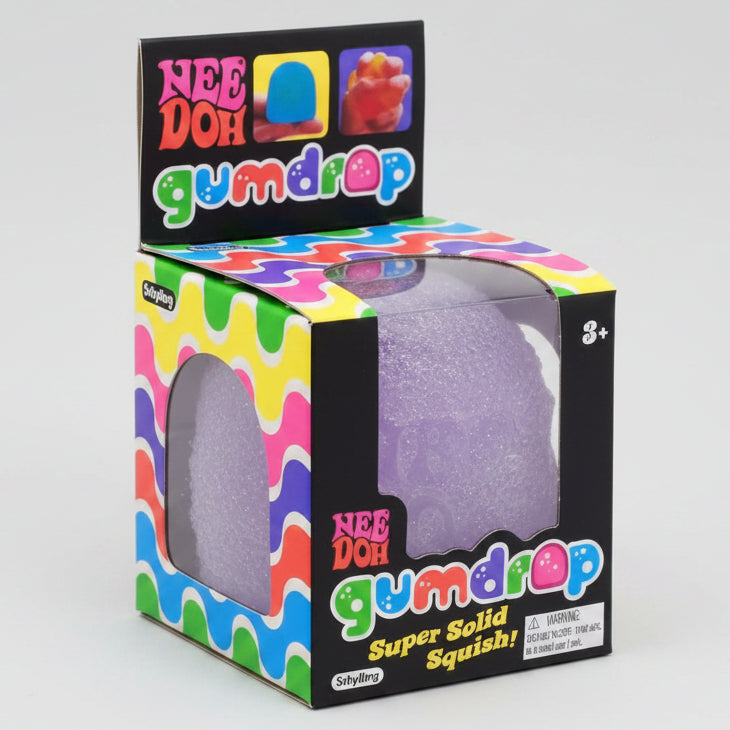Schylling Nee-Doh Gum Drop Super Solid Squish: Purple Drop Main image