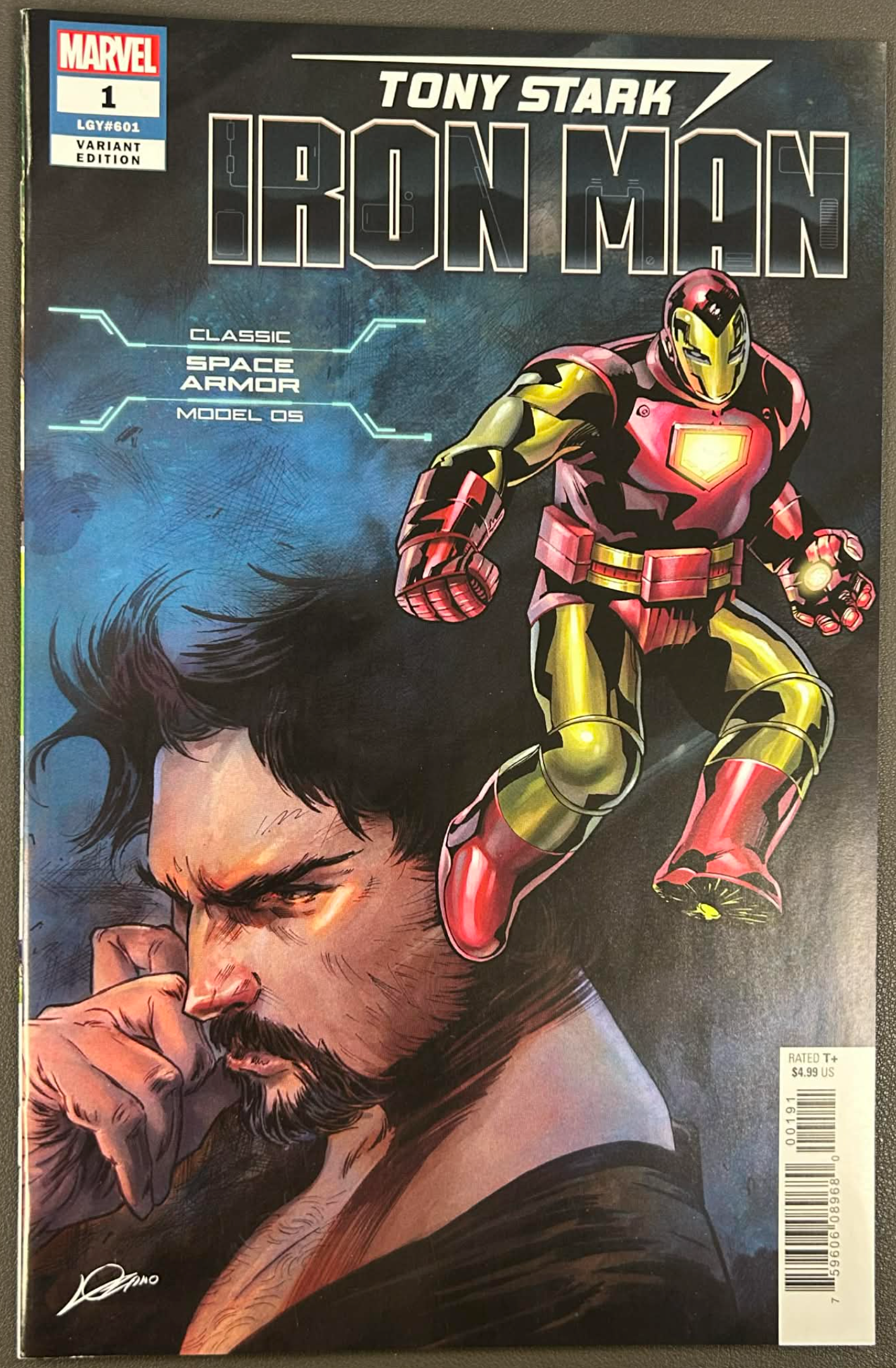 TONY STARK IRON MAN #1 CLASSIC SPACE ARMOR VAR 6/20/2018 Main image