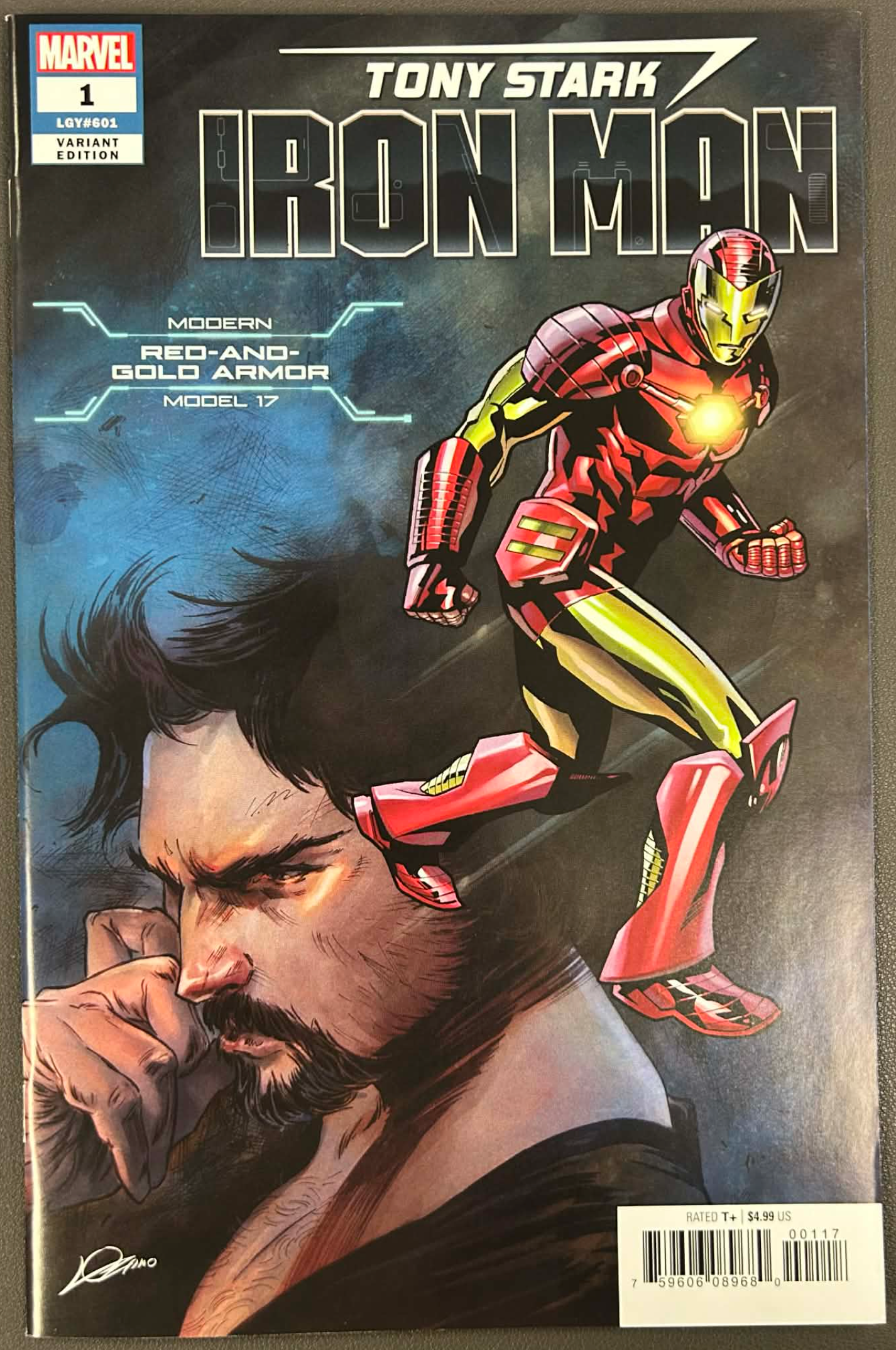 TONY STARK IRON MAN #1 HEROES REBORN MODERN RED AND GOLD ARMOR VAR 6/20/2018 Main image