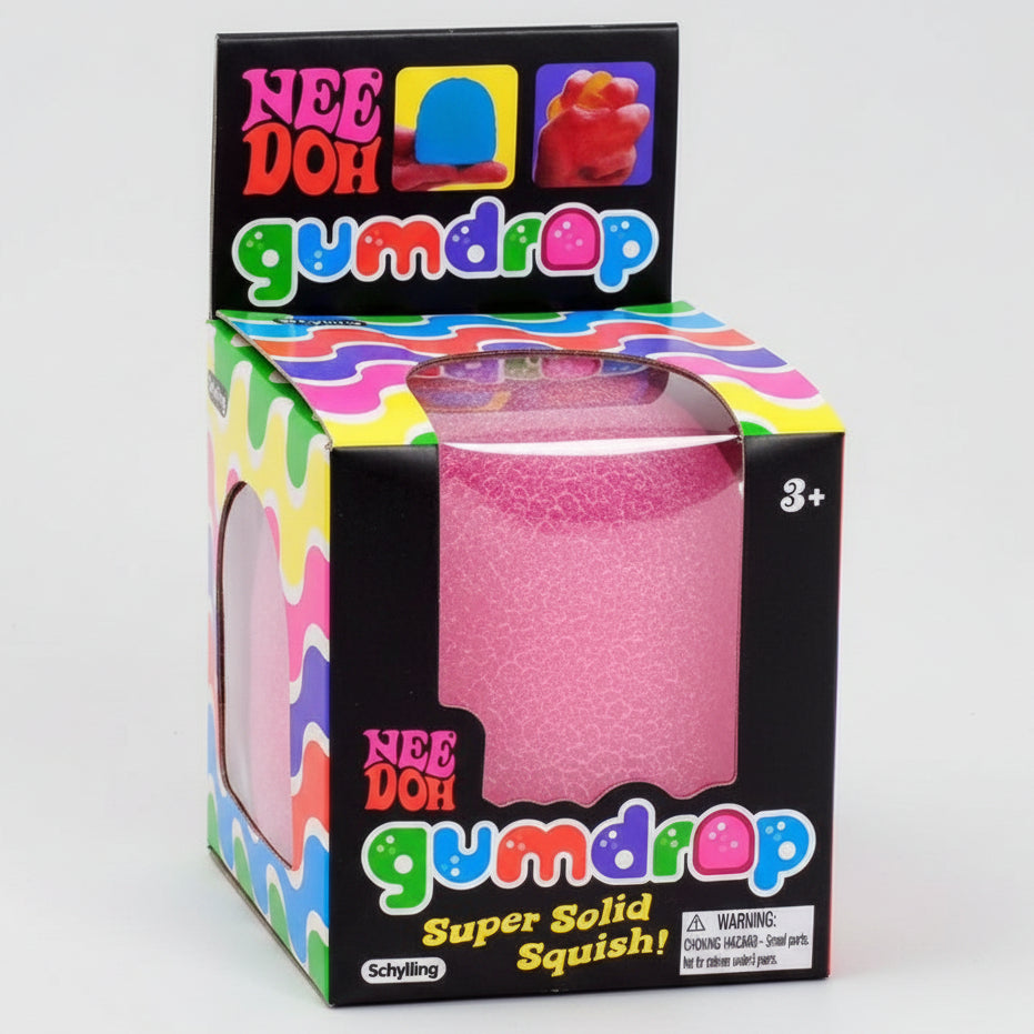 Schylling Nee-Doh Gum Drop Super Solid Squish: Pink Drop Main image