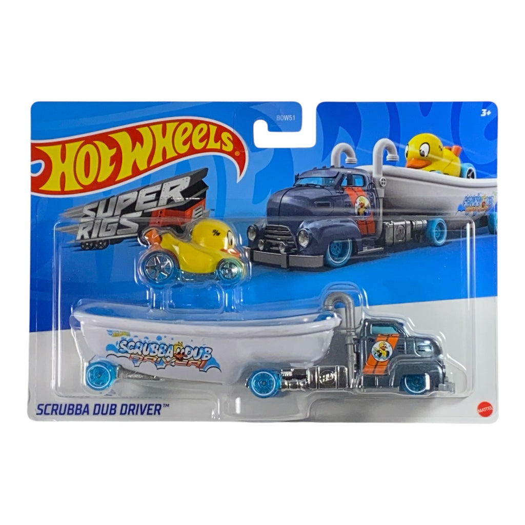 Hot Wheels Scrubba Dub Driver - Super Rigs Series - Collectors World Toys