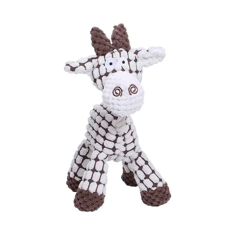 Plush Donkey Squeaky Dog Toy for Gentle Play