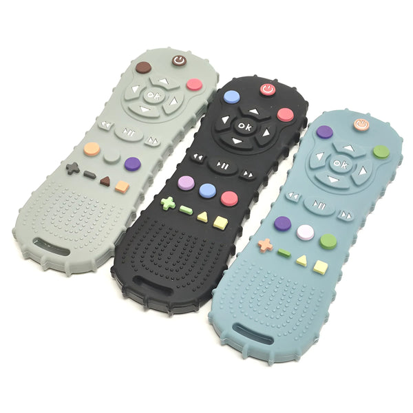 Baby Remote Control Teether – Silicone Pacifier Bracelet, Anti-Biting Gloves & Teething Stick for Infants