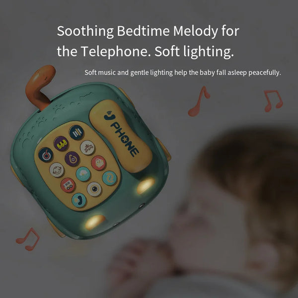 Baby Storyteller Electric Toy Children's Educational Early Learning Simulated Telephone Car Model with Light Music