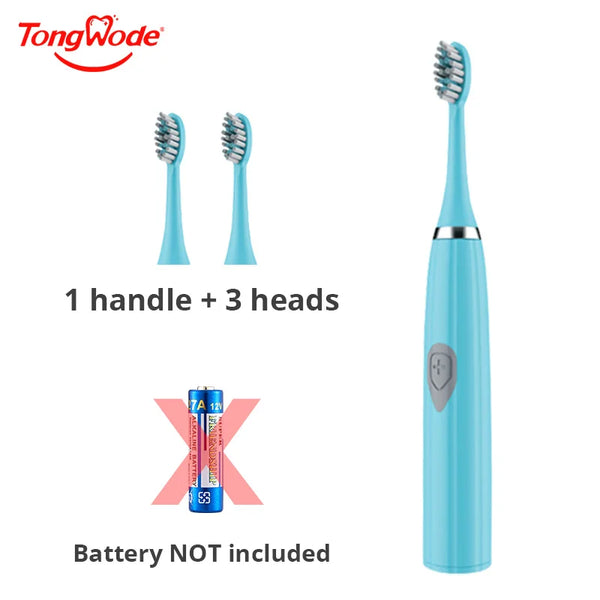 Tongwode Electric Toothbrush for Adults Soft Bristle Portable Battery Endurance IPX6 Waterproof Intelligent Effective Oral Care