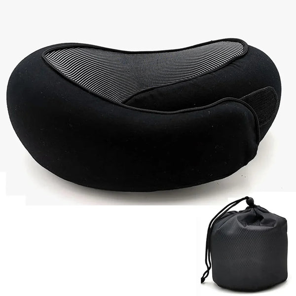 Travel Neck Pillow – U-Shaped Memory Foam Snail Style Neck Support