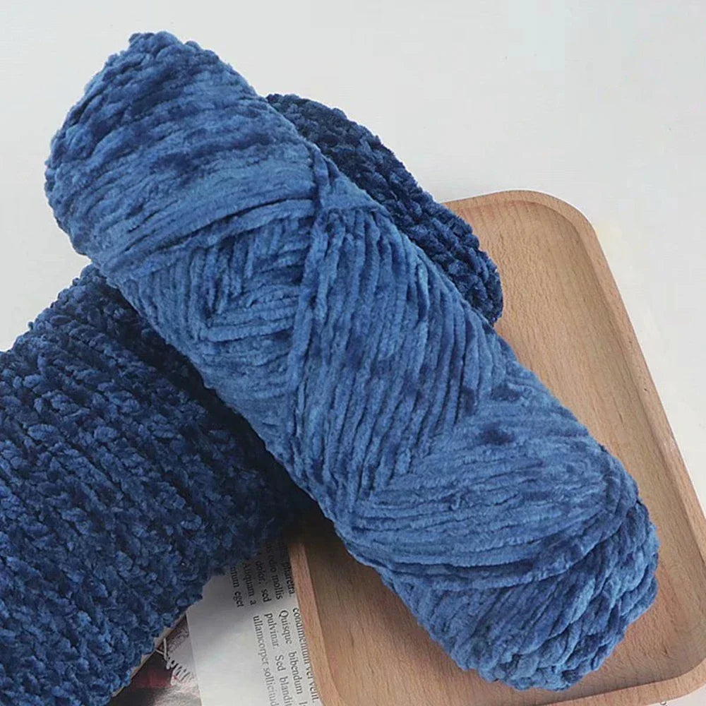 95g Chenille Soft Velvet Yarn Blended Knitting Wool Crochet Handmade Scarf Coat Baby Blanket And Hat