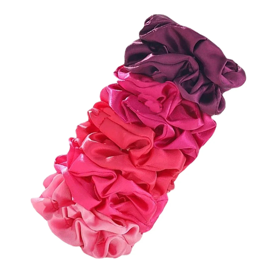 Satin Scrunchies Set for Women & Girls – 25/10/6 Pcs Elastic Hair Bands | Soft Silk Ponytail Holders & Fashion Hair Accessories