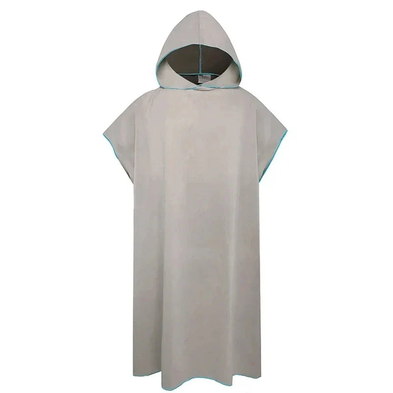 Quick Dry Changing Robe Hooded Absorbent Bathrobe Super Absorbent Bath Towel for Swimming Fitness Yoga Beach