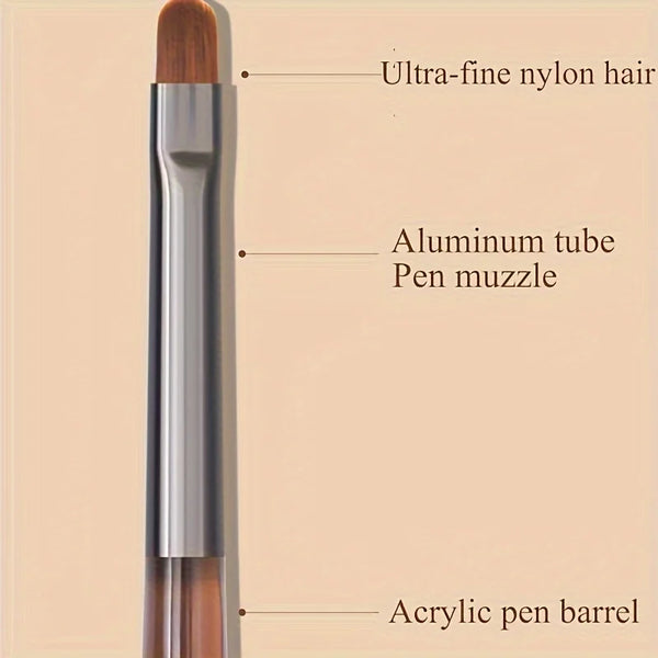 9PCS UV Gel Nail Brush Liner DIY Painting Pen Manicure Acrylic Drawing Brush for Nail Art Design Nails Tip Display Painting Tool
