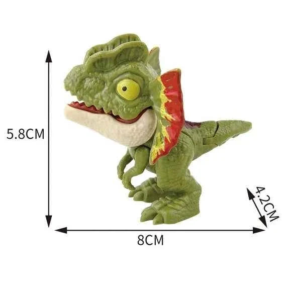 Jurassic Finger Dinosaur  Tyrannosaurus Model Toys for Kids Finger Biting Dinosaurs Movable Joints Dinosaur Toy for Boy Gift
