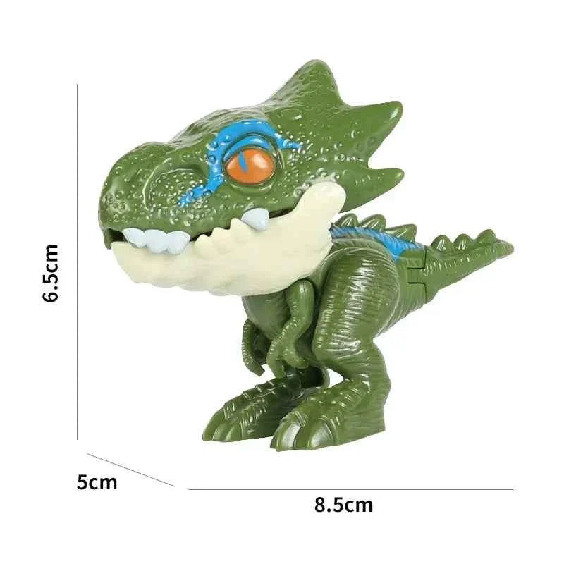 Jurassic Finger Dinosaur  Tyrannosaurus Model Toys for Kids Finger Biting Dinosaurs Movable Joints Dinosaur Toy for Boy Gift