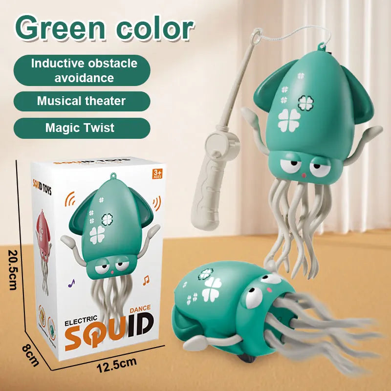 1Pc funny Dancing Octopus toy Crawling Auto-sensing Avoiding Obstacles Electronic Pet With Music Light Kids Christmas Gifts