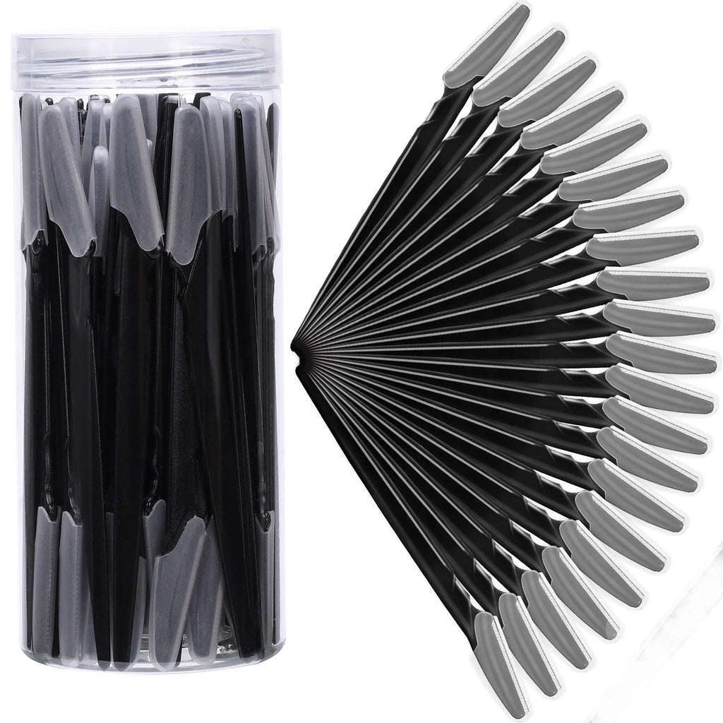 5/10/30/40 Pcs Eyebrow & Face Razor Set for Women and Men – Precision Hair Trimmer & Shaver with Protective Cover | Safe Facial Hair Remover