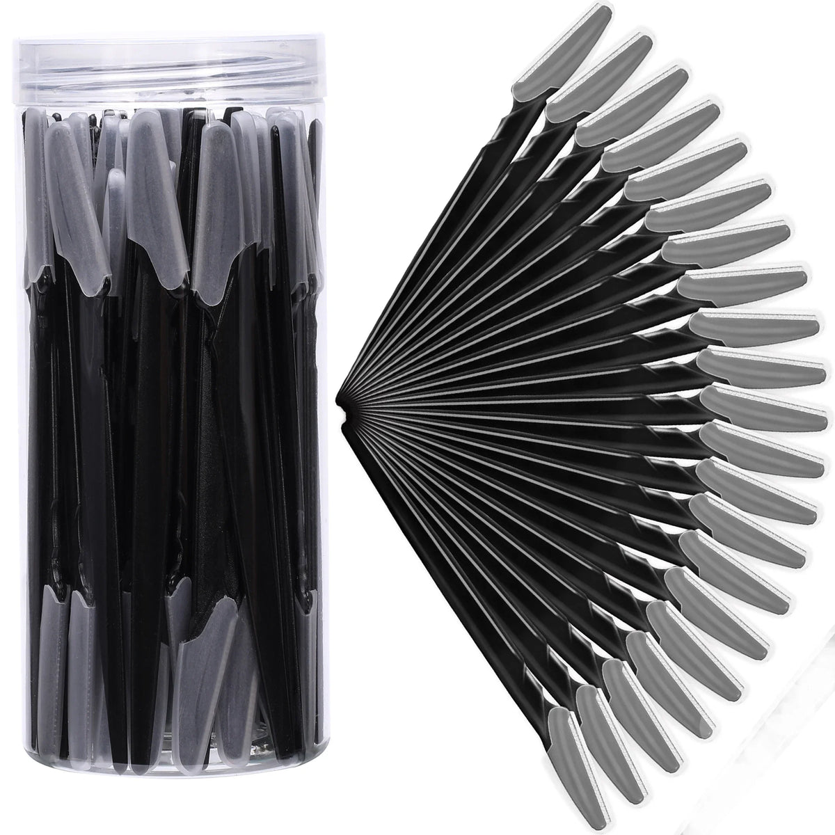 5/10/30/40 Pcs Eyebrow & Face Razor Set for Women and Men – Precision Hair Trimmer & Shaver with Protective Cover | Safe Facial Hair Remover