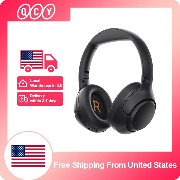 QCY H3 ANC Wireless Headphones – Hi-Res Over-Ear Bluetooth 5.4