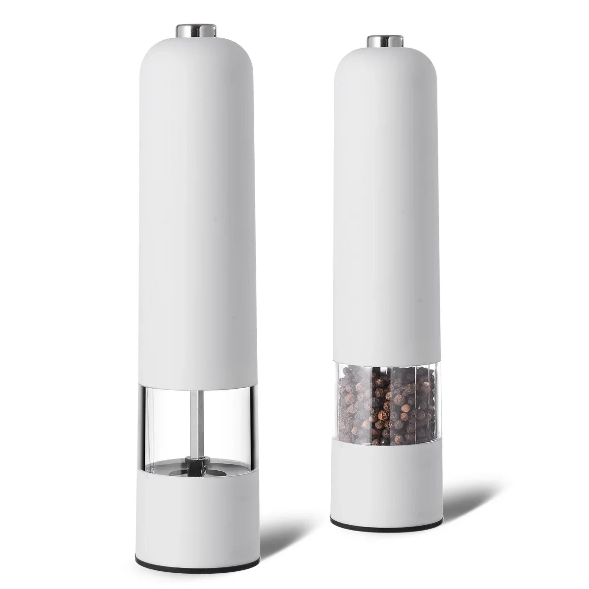 Electric Battery-Powered Salt & Pepper Grinder – Automatic Plastic Mill Shaker | Adjustable Spice Grinder for Home Kitchen Cooking