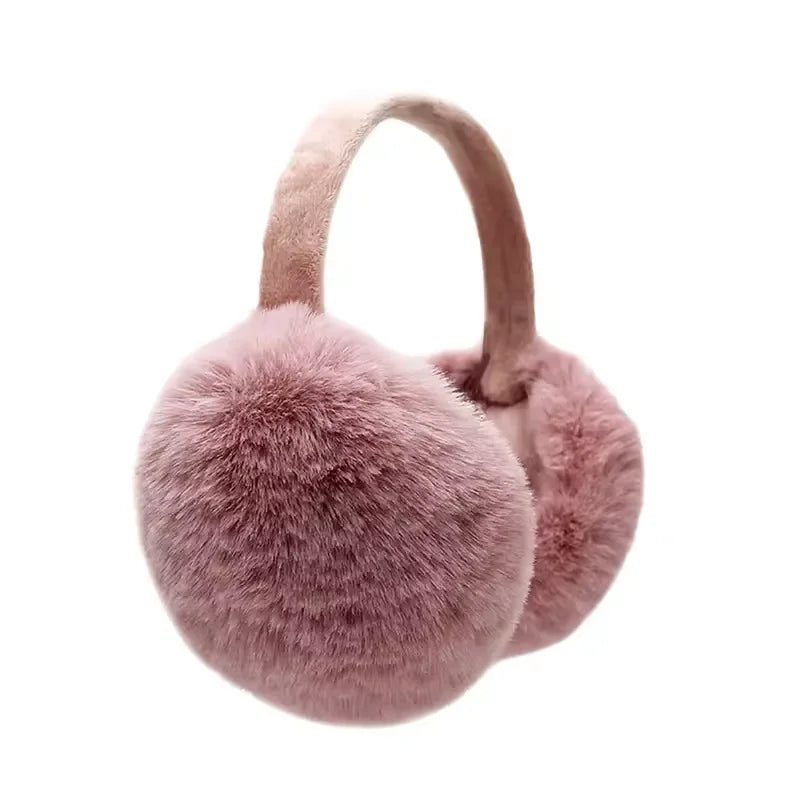 Solid Soft Plush Winter Earmuffs – Unisex Warm Ear Covers for Outdoor Use | Fashion Fleece Earflap Protection for Men & Women