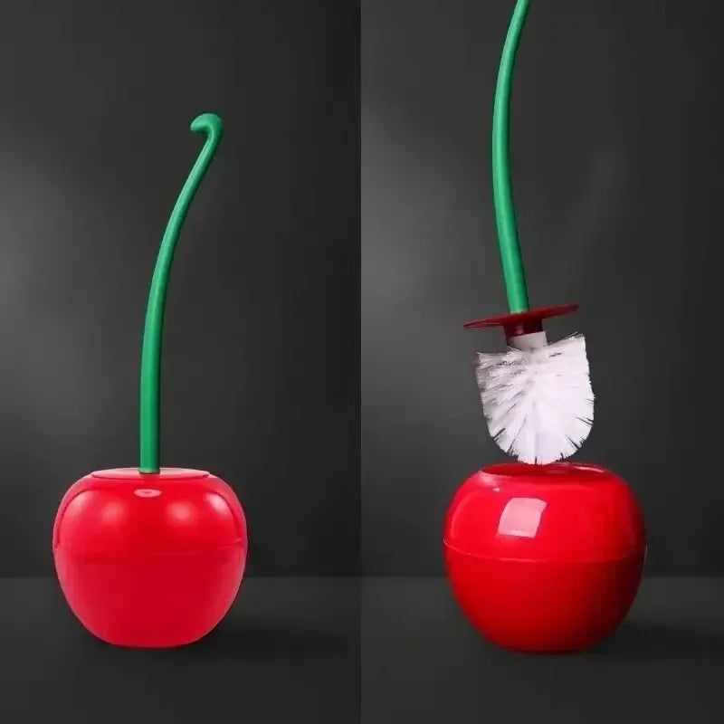 Red Cherry Toilet Brush – Creative Lavatory Holder Bathroom Accessory