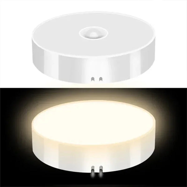 LED Motion Sensor Night Light USB Rechargeable Night Lamp For Kitchen Cabinet Wardrobe Lamp Staircase Wireless LED Closet Light