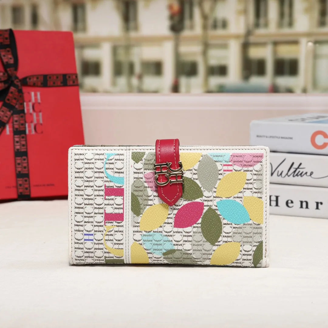 CH Luxury Brand Spring Fashion Women's Organizer Wallet Coin Purse Long Large Capacity Card Holder Coin Purse 2025 High Quality