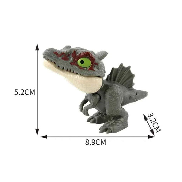 Jurassic Finger Dinosaur  Tyrannosaurus Model Toys for Kids Finger Biting Dinosaurs Movable Joints Dinosaur Toy for Boy Gift