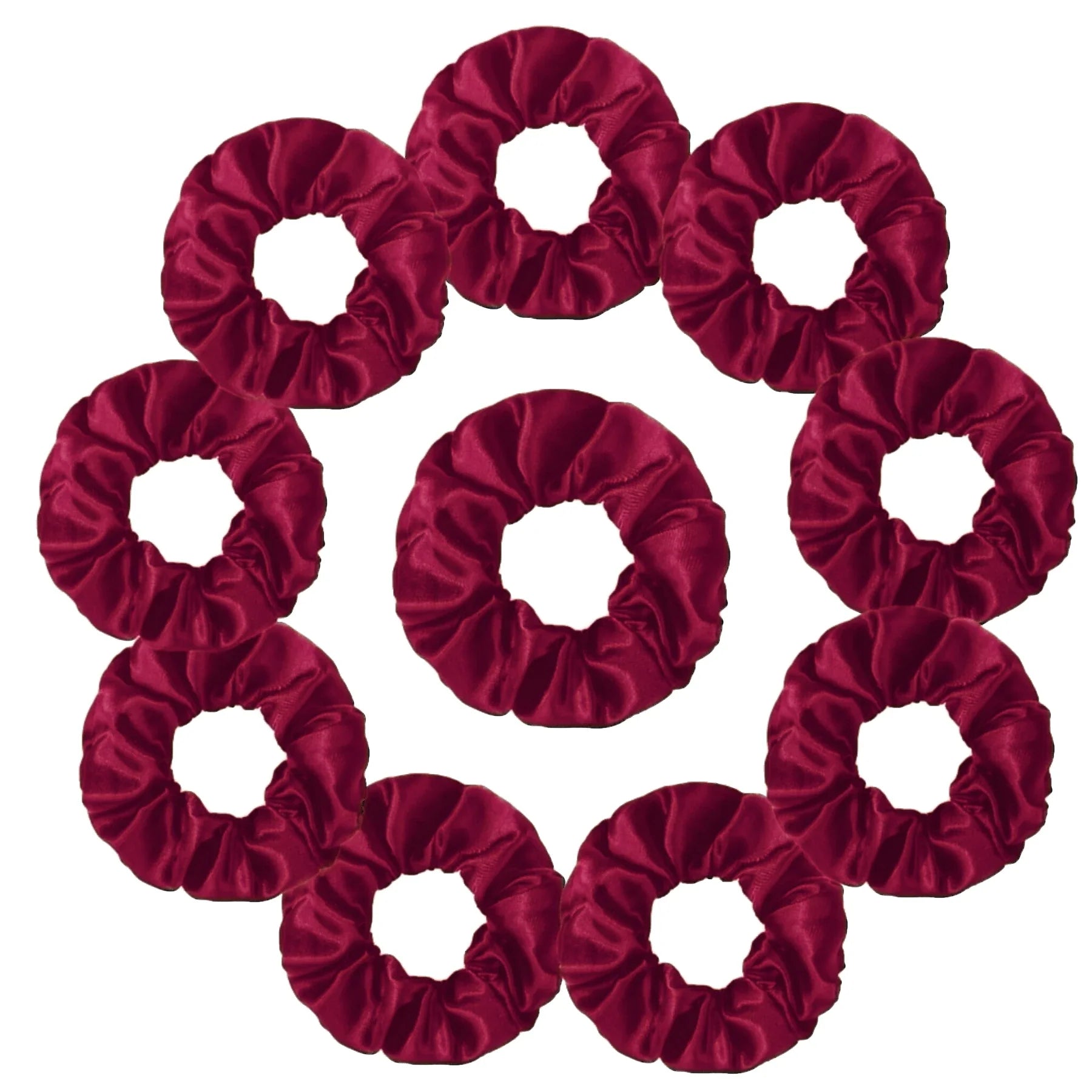 Satin Scrunchies Set for Women & Girls – 25/10/6 Pcs Elastic Hair Bands | Soft Silk Ponytail Holders & Fashion Hair Accessories