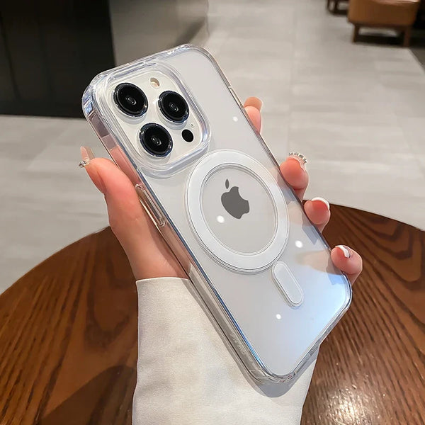 Transparent Wireless Charge Case For iPhone 17