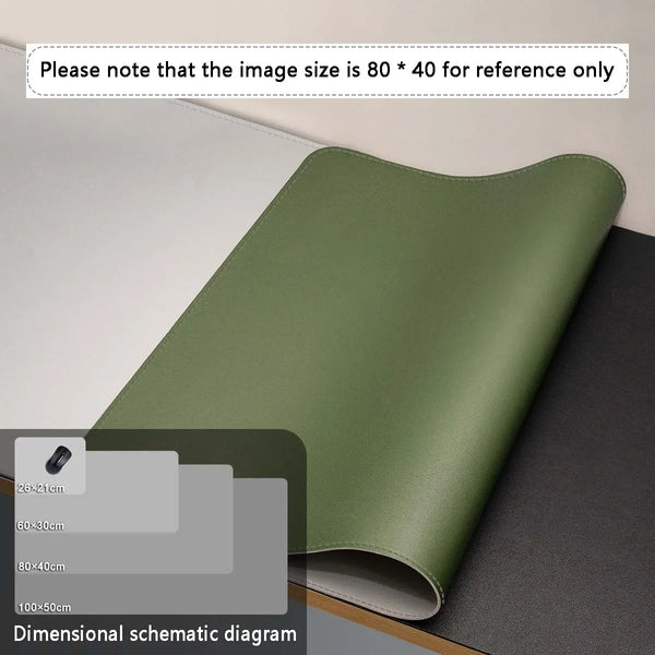 Large Mouse Pad – PU Leather Waterproof Desk Protector Mat for Office, Gaming, Keyboard & PC Accessories