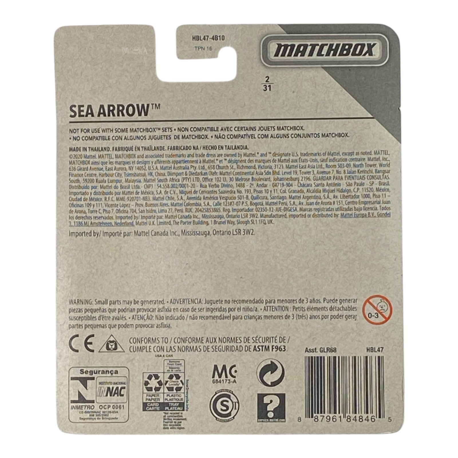 Matchbox Sea Arrow - Sky Busters Series 2/31 - Collectors World Toys